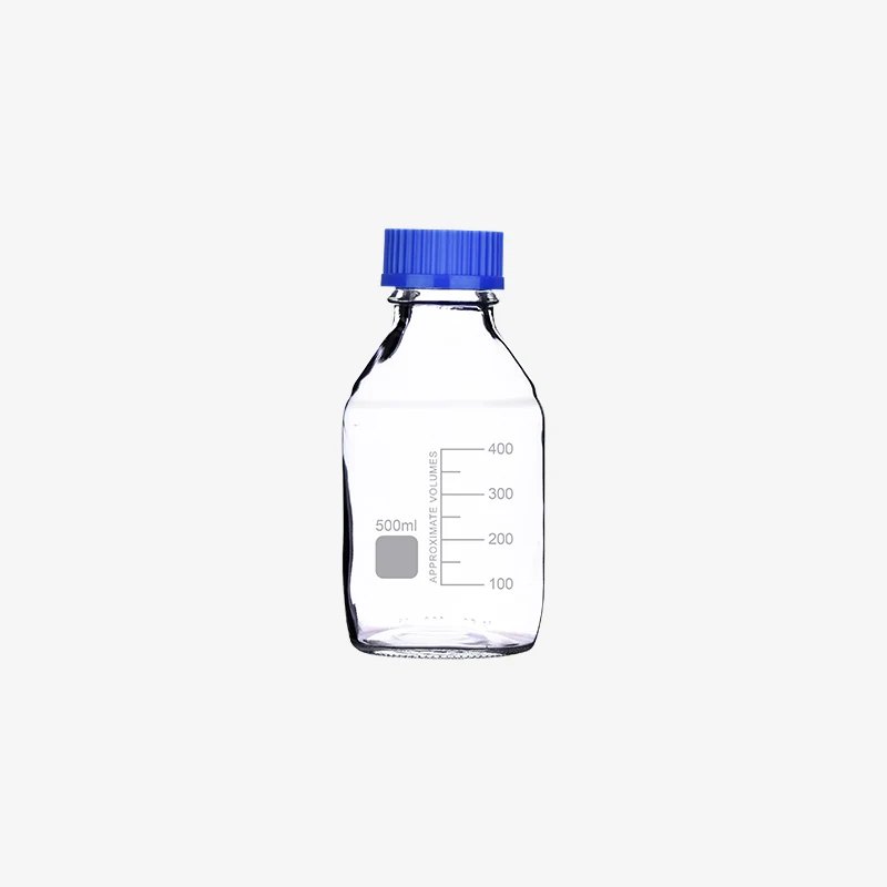 500ml Transparent Gl45 Screw Reagent Bottle Laboratory Glass Bottle