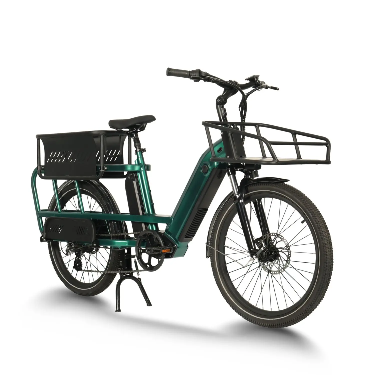 GreenPedel 2023 Новинка 48 В электровелосипед для доставки еды 500 Вт Электрический грузовой велосипед всей семьи