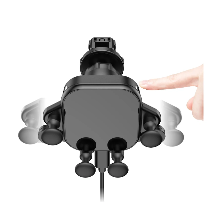 
Top ranking products china wholesale qi Wireless Car Charger Automatic Clamping Mount Intelligent Sensing Car Charger 