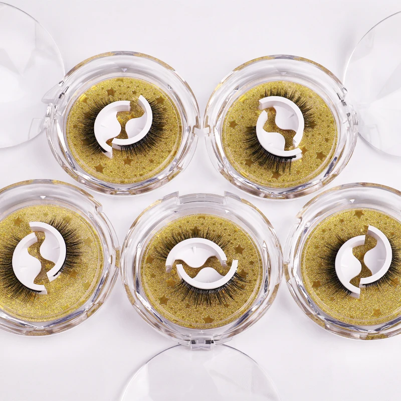 Reusable Self Adhesive Eyelashes No Glue or Eyeliner Needed,Easy To Apply 3 Secs To Put On, Stable/Non-slip Waterproof