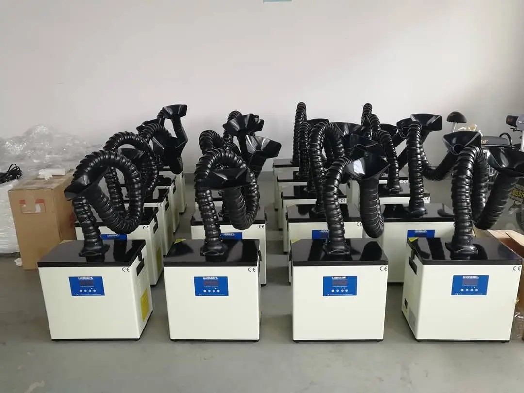 
Pure-Air Smoke Purification Filter / Air Purification System , Beauty Salon Fume Extractor with factory direct sale 