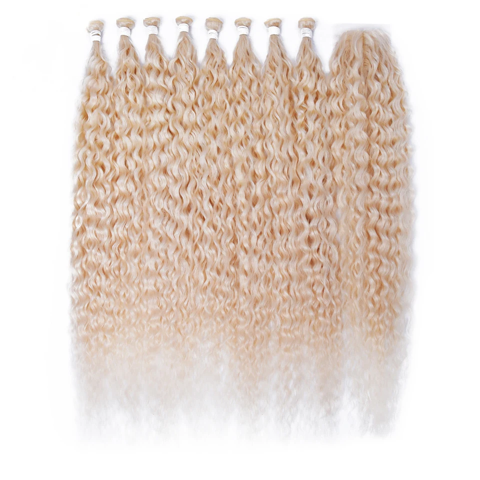 Jessica Ocean Water Wave Twist Crochet Hair Ombre Blonde Loose Deep Wave Braiding Hair Extension