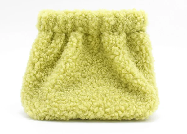 Fluffy Squeeze Coin Purse Sherpa Change Money Bag Girl Modern Coin Case Purses Earphone Protection Bags