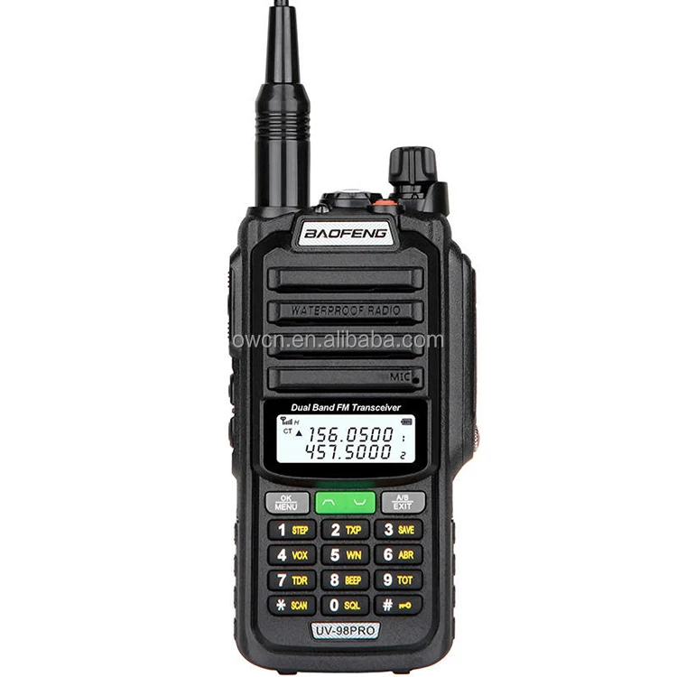 BAOFENG UV98 pro IP68 Водонепроницаемая 50 Вт VFH UFH рация BF UV5R UV8R дальность действия 20 км двухстороннее Дешевое Любительское радио приемопередатчик