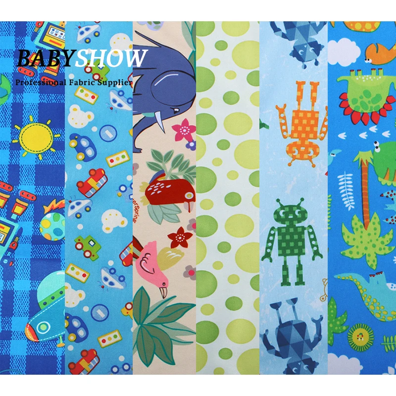 Customized Waterproof Fabric Supplier 0.02mm TPU Membrane Laminated 100% polyester Waterproof fabric for cloth diaper
