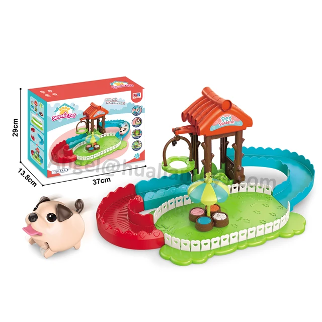 Amazon Hot New Ideas Electric Pet Mini Park With Electric Dog & Accessories Playground For Children Gift