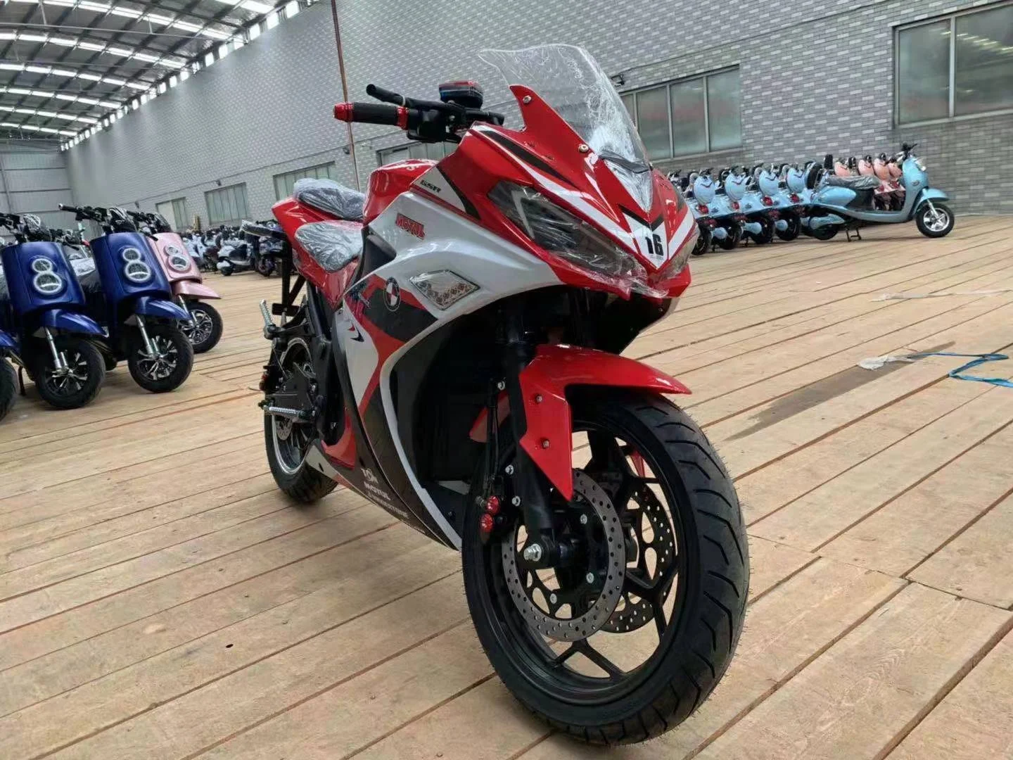 Electroplating Style 5000w Cheap Racing Electric Motorcycles
