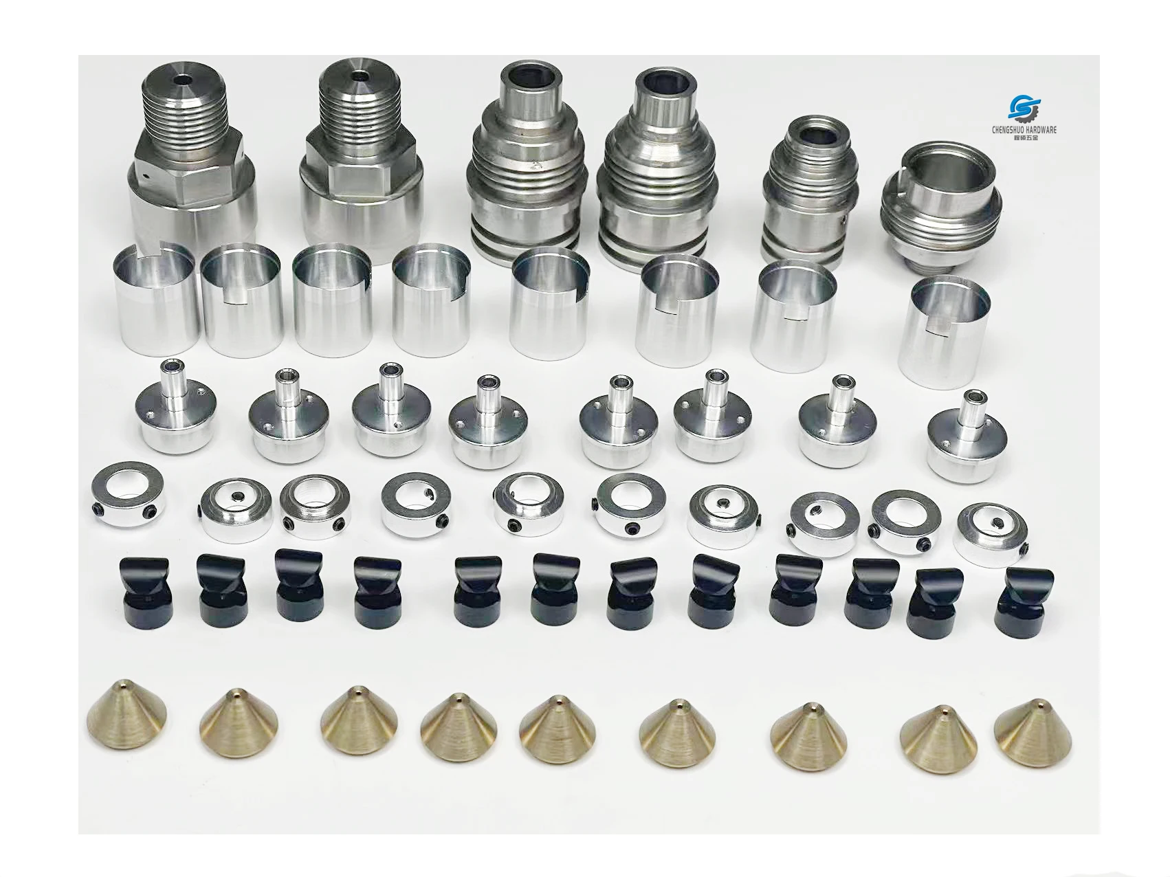 Copper Brass Iron Aluminum Stainless Steel Hardware Custom Titanium CNC Machining Parts Metal Milling Machined Factory Chengshuo