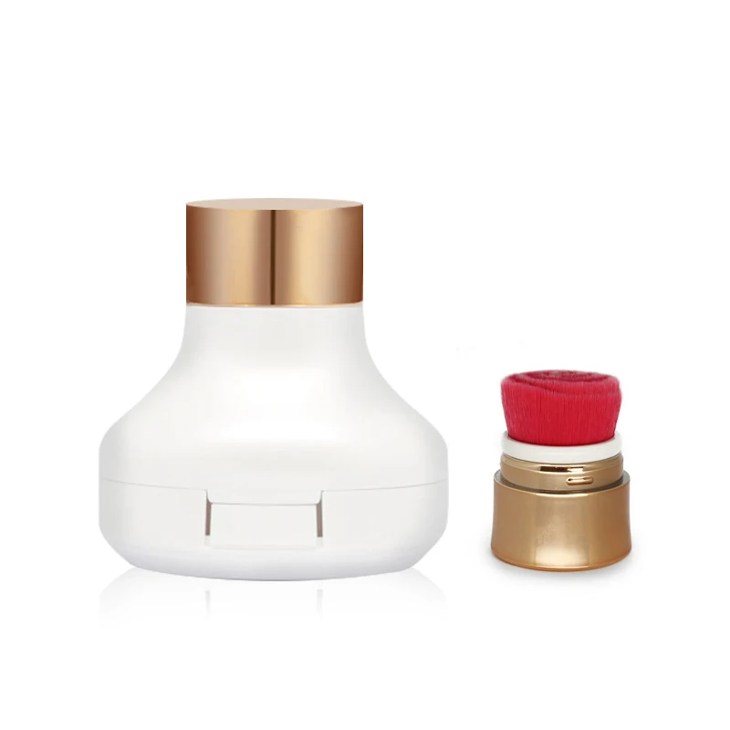 Hydrating Concealer Foundation powder plastic case, new item custom empty cosmetic powder container, makeup packaging with brush