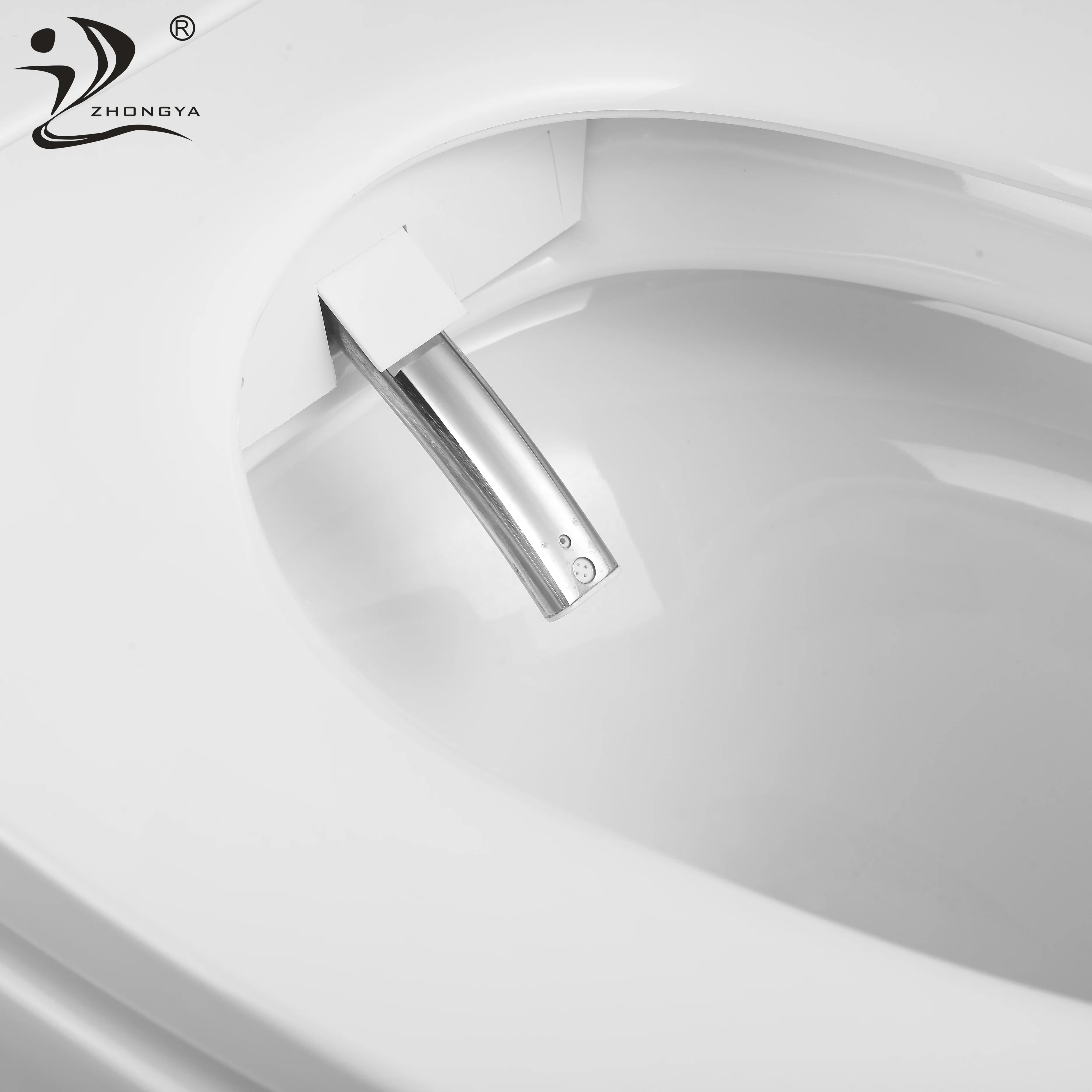 ZHONGYA Oem E525 hot sale one piece intelligent toilet bowl floor mounted bathroom smart toilet with water tank