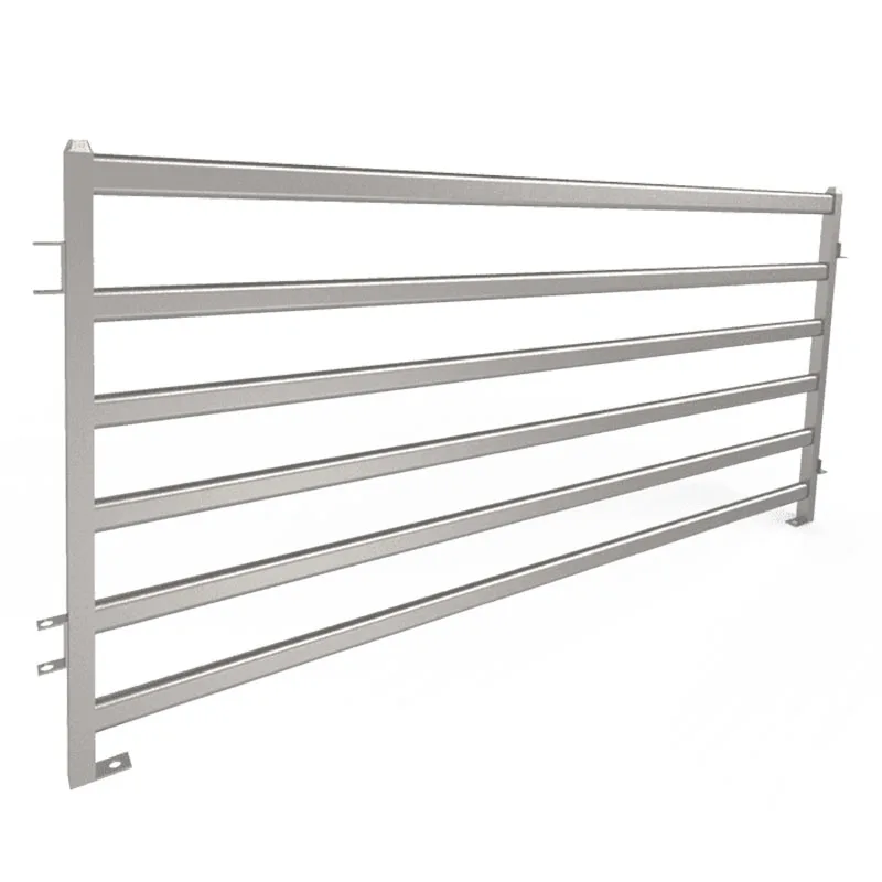 Wholesale Farm Galvanized Metal Ranch Rail Fencing Adjustable Fence Panels Cattle Horse Fencing