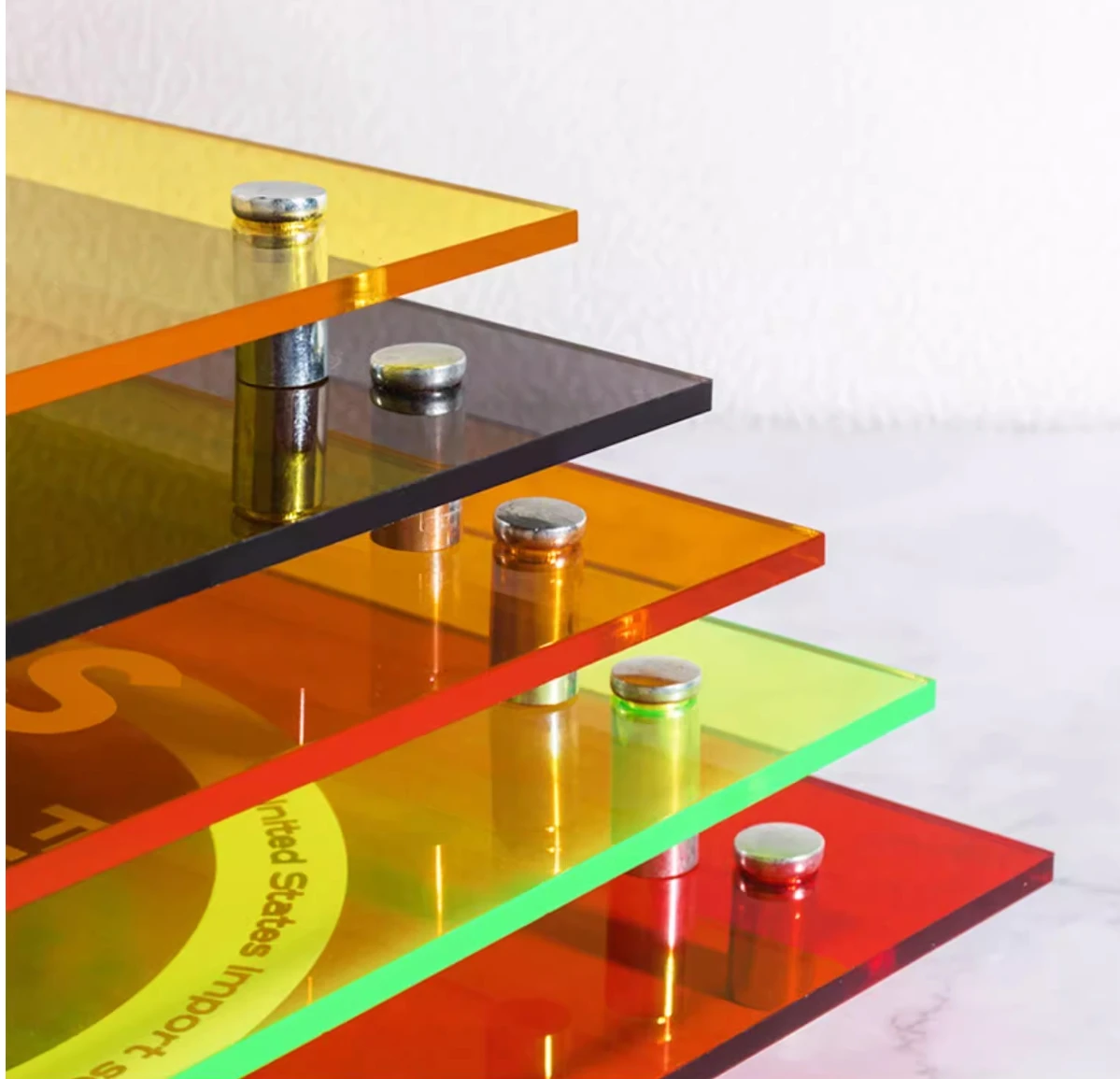 BIGIMAGE Luxury Modern custom Design logo Acrylic signs wall facades UV Printing Fashion advertising display decoration