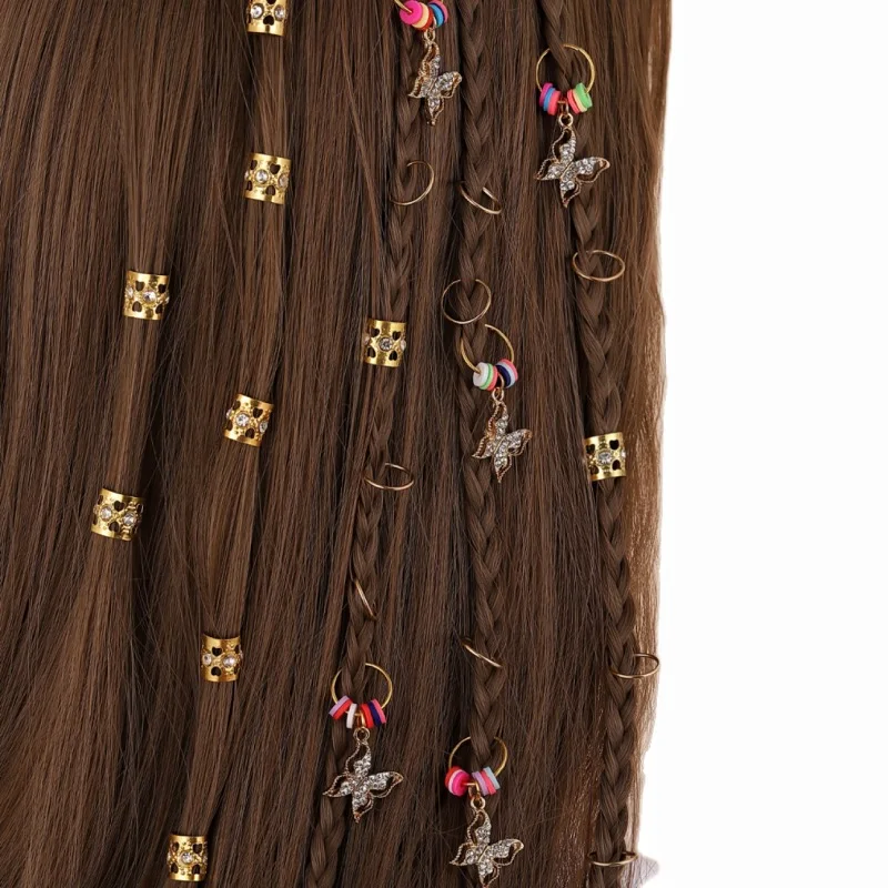 Mylulu Wig Braid Hot Sale Dreadlocks Jewelry Braid Accessories Hair Cuffs Decoration Dread Lock Beads for Braiding Hair