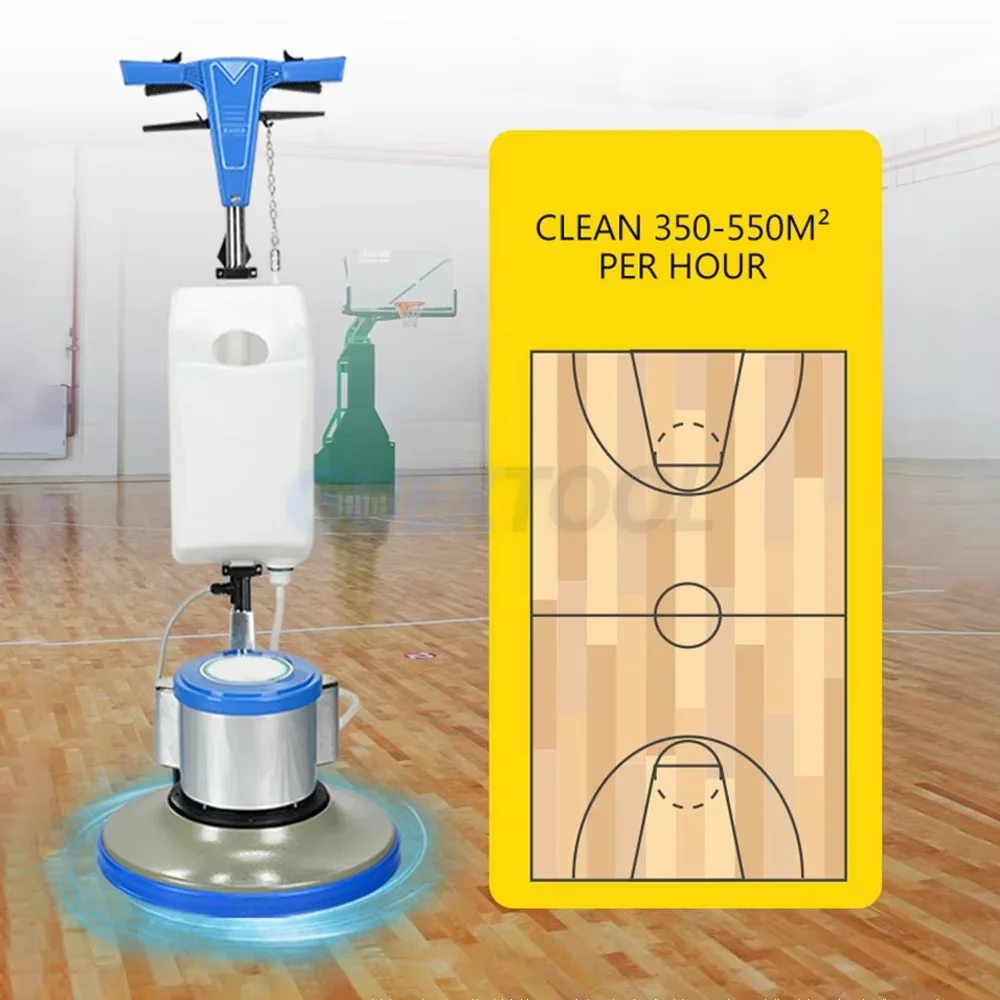 Multifunctional Floor Washing Scrubber Commercial Floor Brushing Machine Carpet Cleaning Machine Hand Push Floor Scrubber BF522