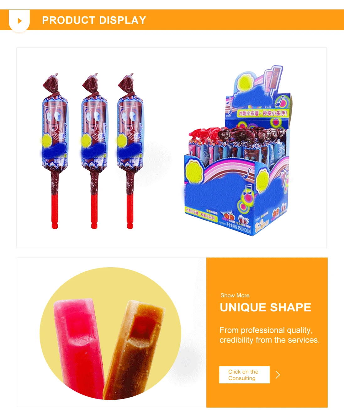New product china toys supplier  whistle shape lollypop candy toy lollipop candy