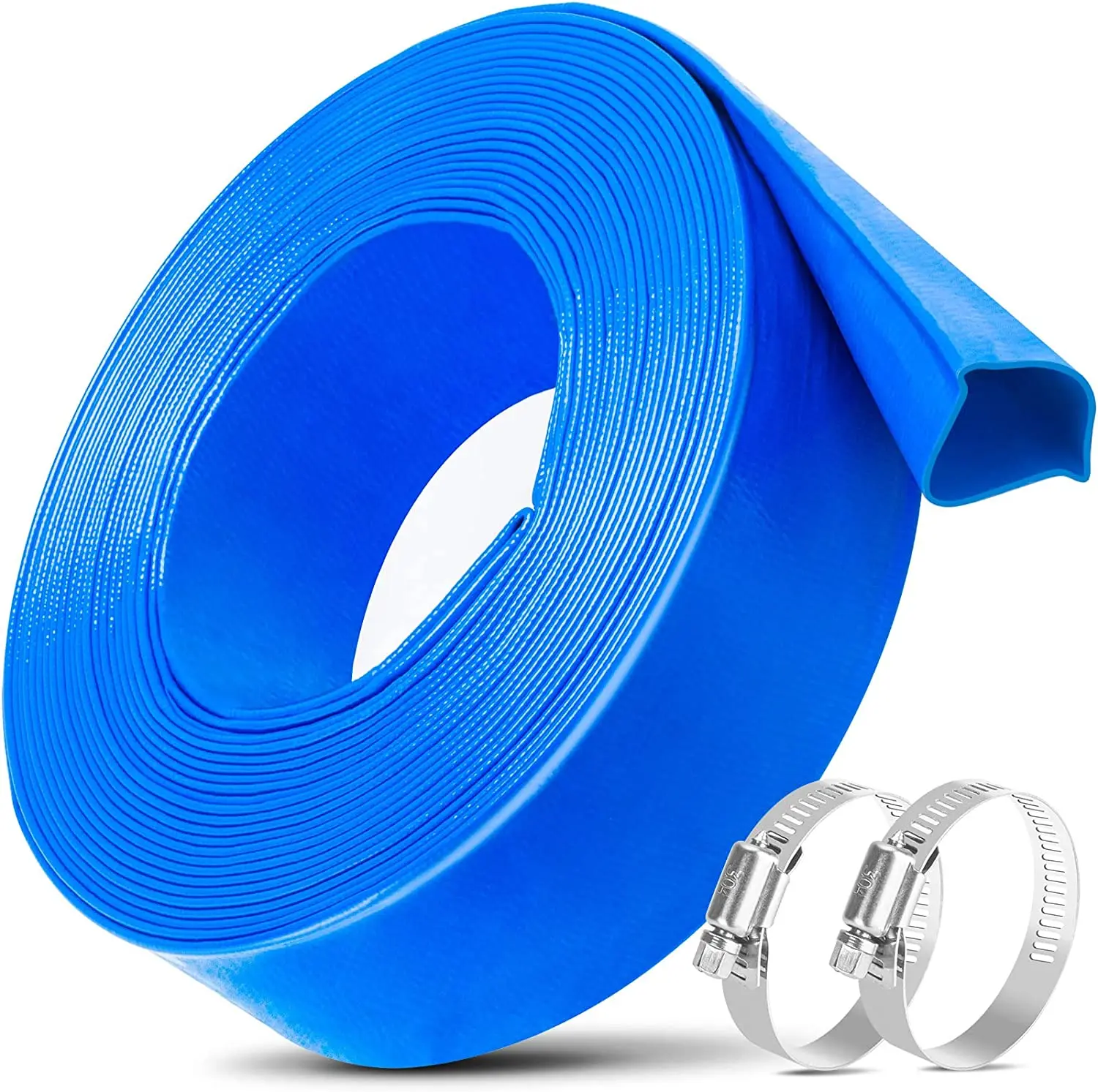 Agricultural Irrigation PVC Lay Flat Sunny Hose 1 to 8 inch PVC Layflat Water Pump Drain Pool Backwash Hose