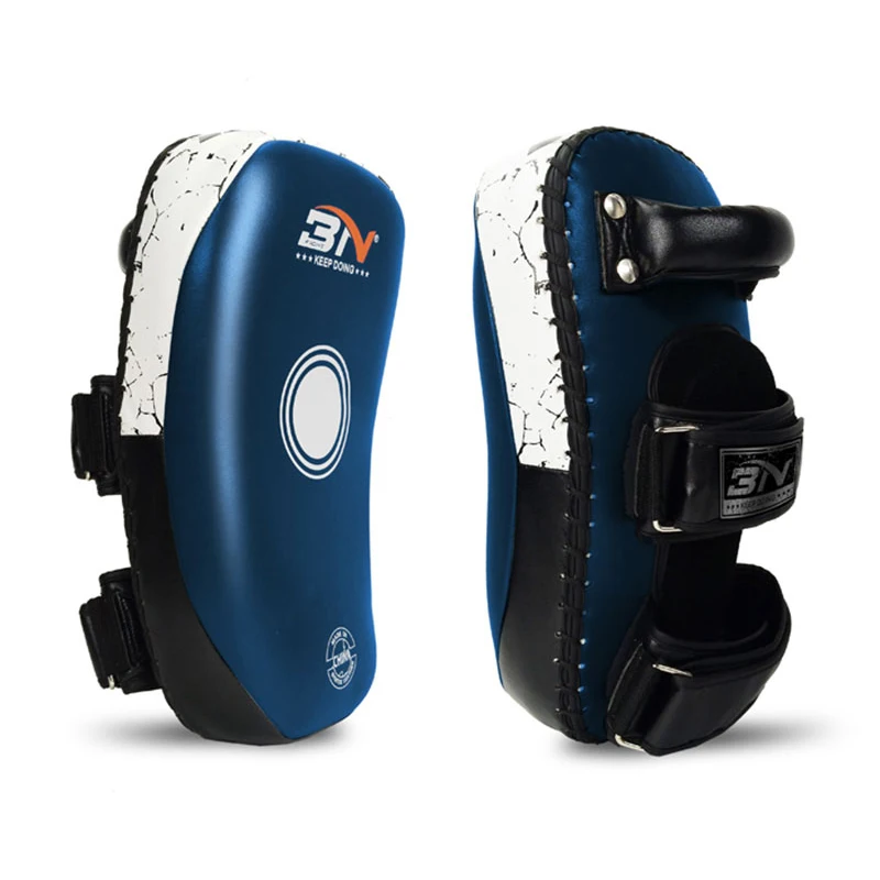 BN Discount Foot Kicking Pads New Style Hand Foot Mitts for Taekwondo Karate Muay Thai MMA Sparring Curved Strike Shield