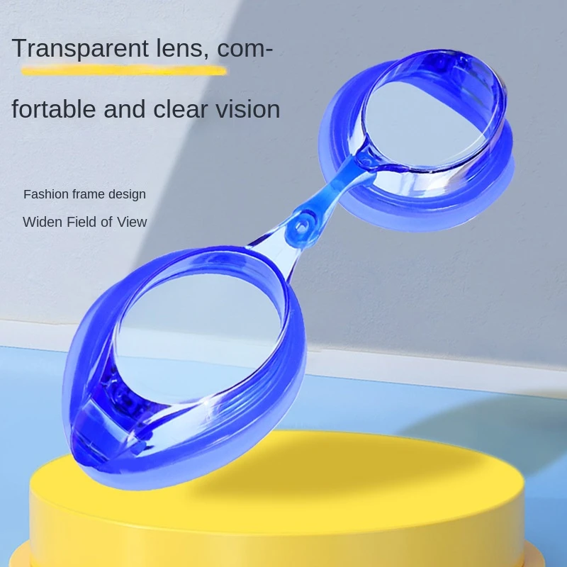 Prescription Swimming Goggles Transparent Universal Myopia Anti-fog Silicone Professional Competition Children Adult for Kids Hd