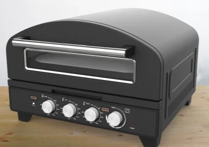 Manufacturer Low Price Pizza Rotary Oven Machine Brick Oven Pizza Gas With Wood Dual Fuel Pizza Oven