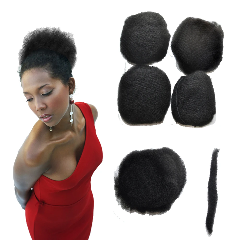 High Quality100% Remy Human Hair Full Handmade Tight Afro Kinky Curly Hair Bulk For Dreadlock Extensions
