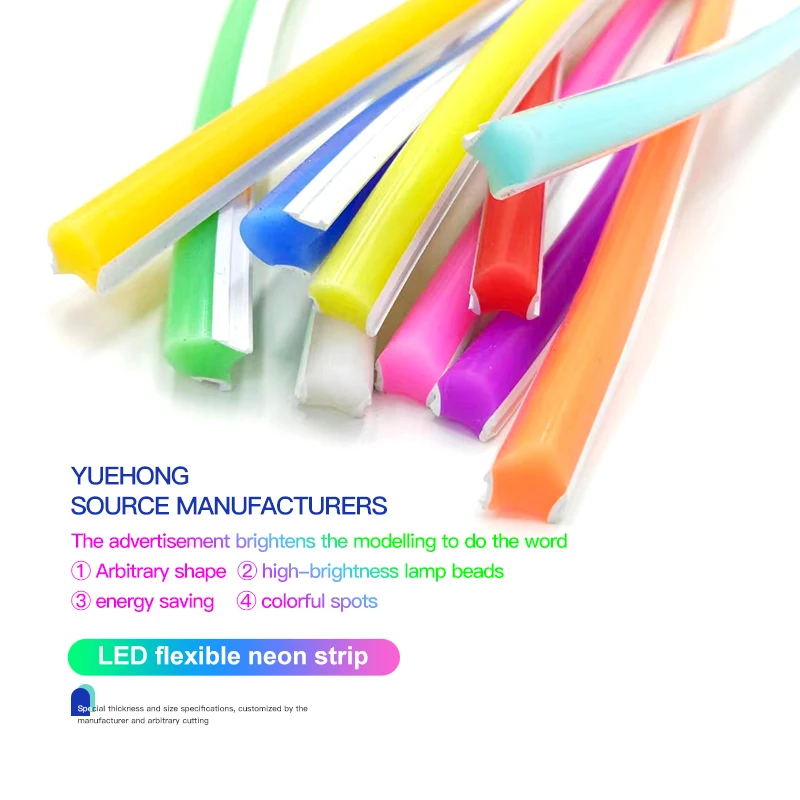 Flexible Led Strip Light Diffuser Neon Light 360 Degree Luminous Round 360 Silicone Tube Led Rope Light