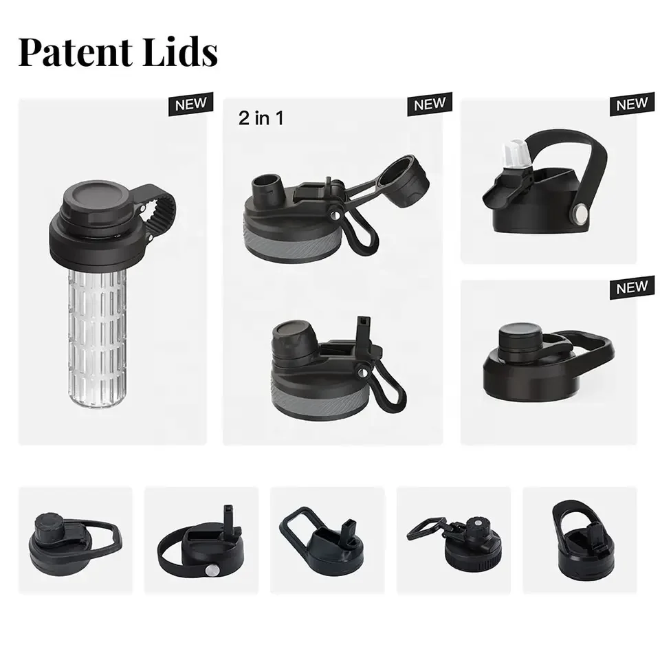 18oz 24oz Magnetic Lid Flask Vacuum Sport Bottle Insulated Water Bottle With Magnetic Cell Phone Holder