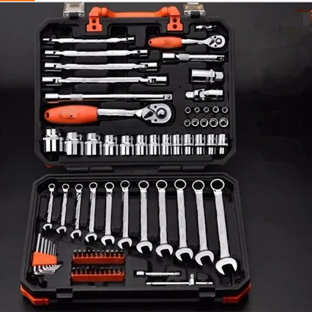 
Hot Sales!Household Chrome Vanadium 102 PCS Repairing Hand Tool Set 