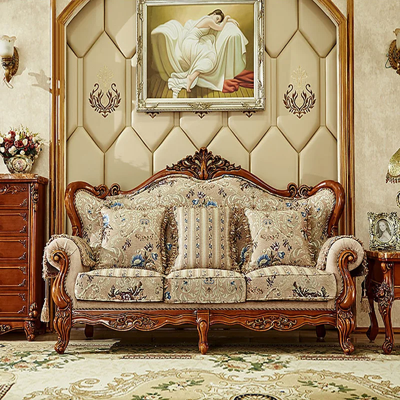 Wholesaler Turkish European Style Luxury Sofa Antique Leaving Conjunto De Sala Couch Set Living Room Livingroom Furnitures