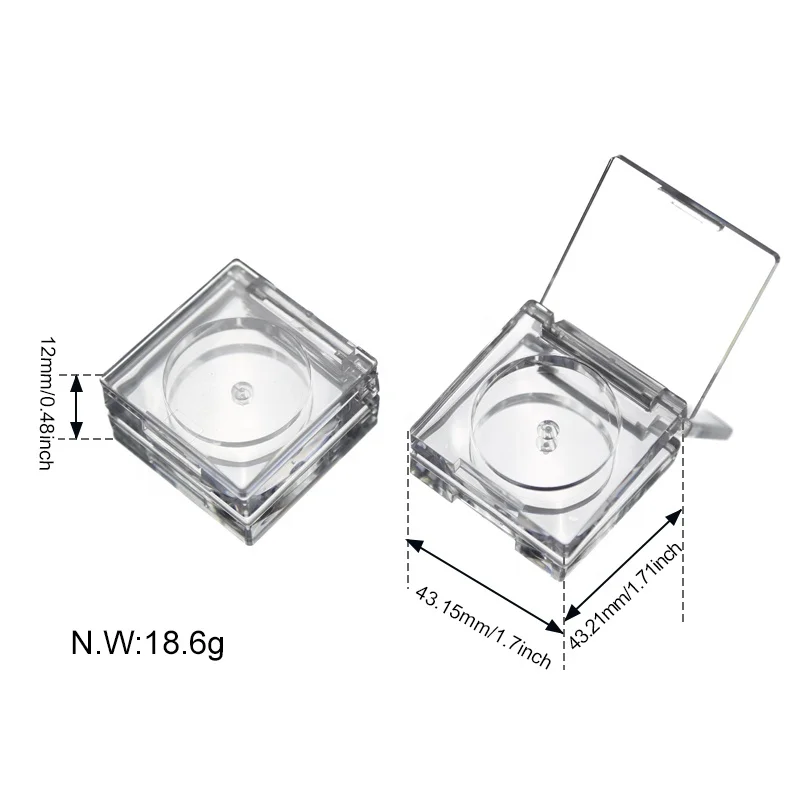 Wholesale Customized Eyeshadow Case Packaging Square Eyeshadow Palette Custom Packaging Boxes for Blush