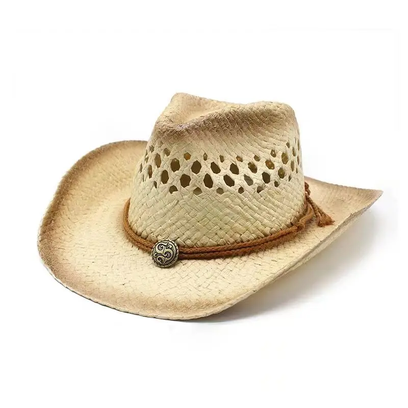 Ruimantike Summer Panama Straw Hat Unisex Spring Summer Breathable   Panama Straw Hat straw hats cowboy