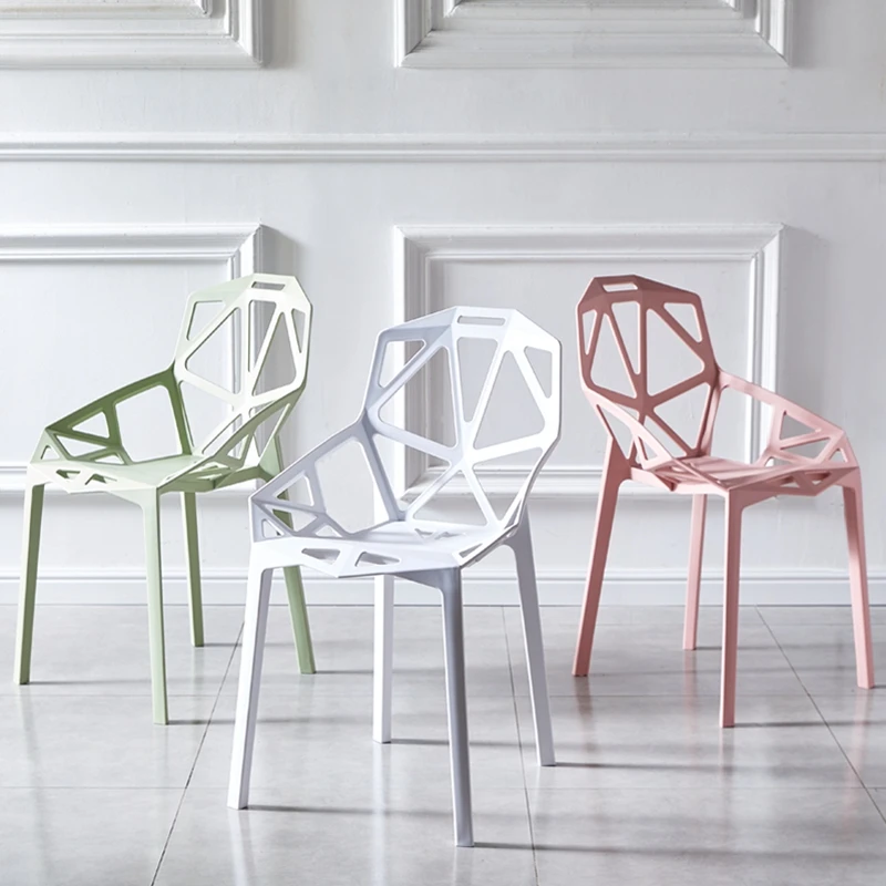 Wholesale High Quality Home Furniture S Shape Plastic Chair Dining Room Pp Seat Plastic Chair Stackable