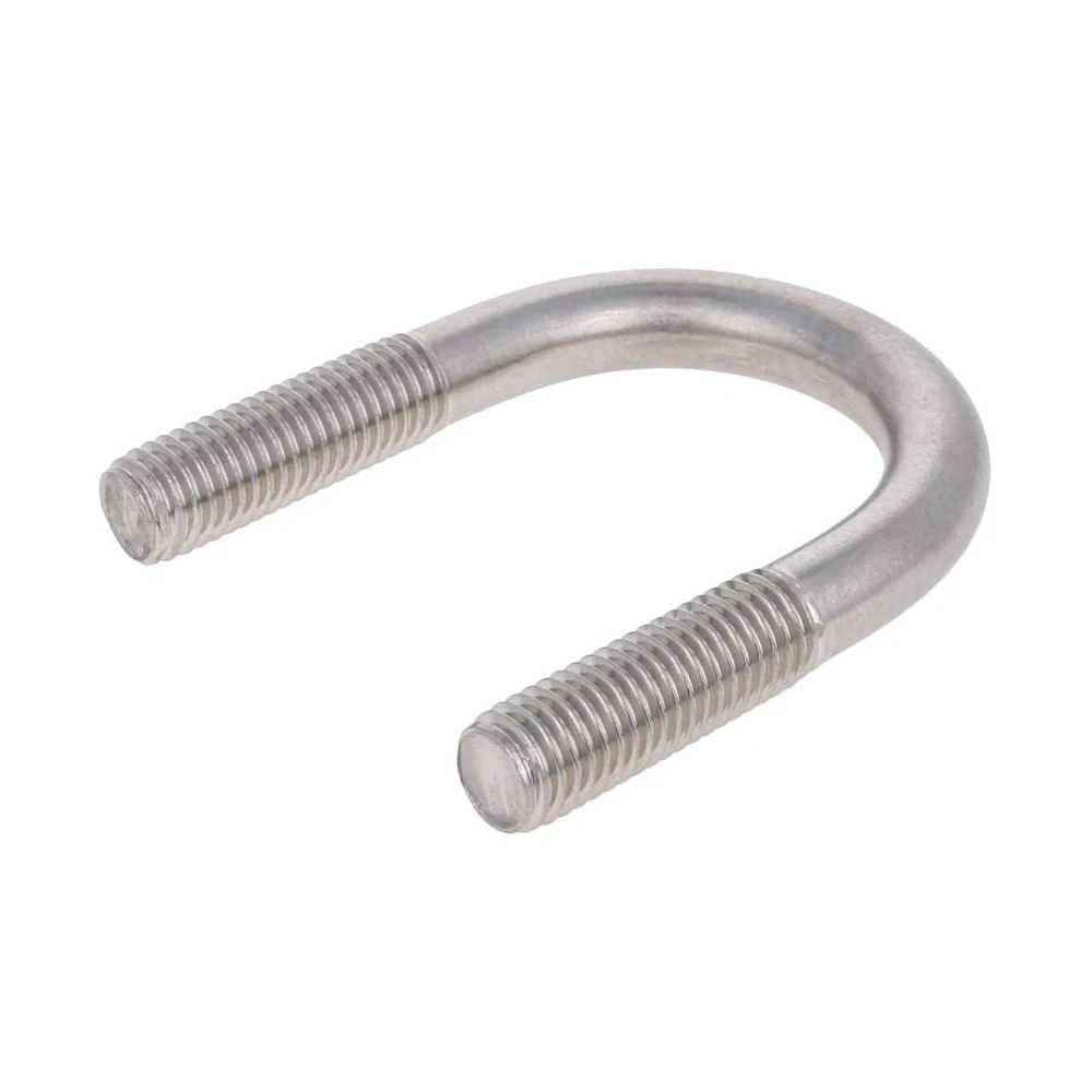 Non Standard Customized Thread Rods Hexagonal Stud External Thread Joint Aluminum Stainless Brass U Shape Bolt