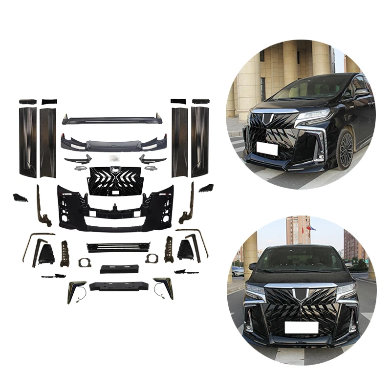 GBT, Прямая поставка, автомобильный комплект для Toyota alphard 30 facelift, обвес, комплект включает решетку для toyota alphard bodykit