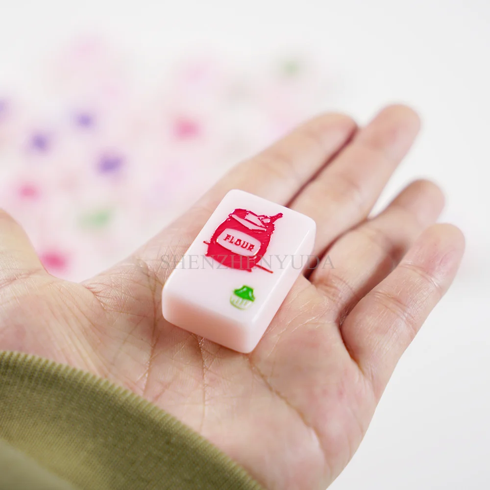 Изготовленный на заказ логотип 160 плитки Mah Jong игры акриловые домино Chino American Mahjongg набор маджонг с заготовкой