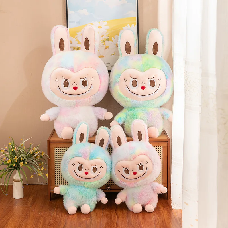 Labubu Monsters Cute Bear Action Figure Cotton Pillow Plush Toys with Claw Machine Kids Gifts Decoration Dolls