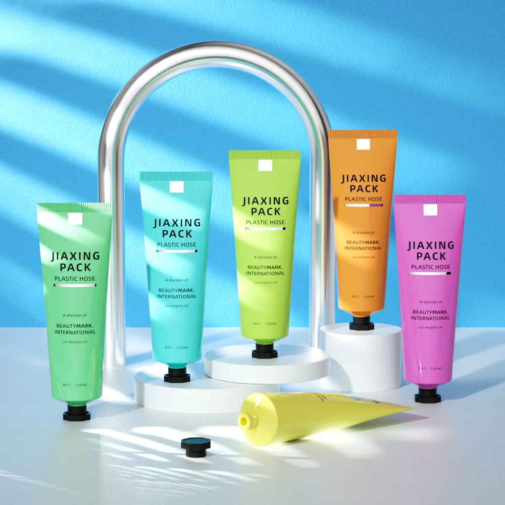 Custom toothpaste squeeze collapsible tubes hand cream empty packaging aluminum tube for cosmetic