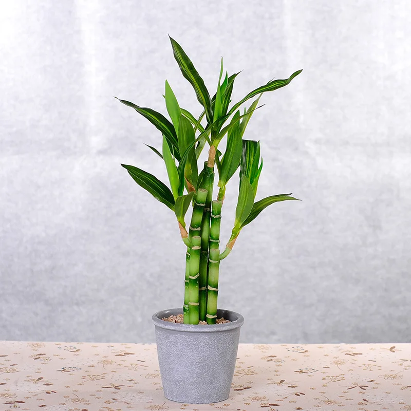 Plastic Artificial Lucky Bamboo Plants for Sale Plantas Artificiales Decoracion Plante   Simulation Crafts