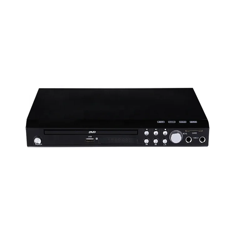 2.1ch MPEG4 dvd с двумя микрофонными входами USB dvd-плеер