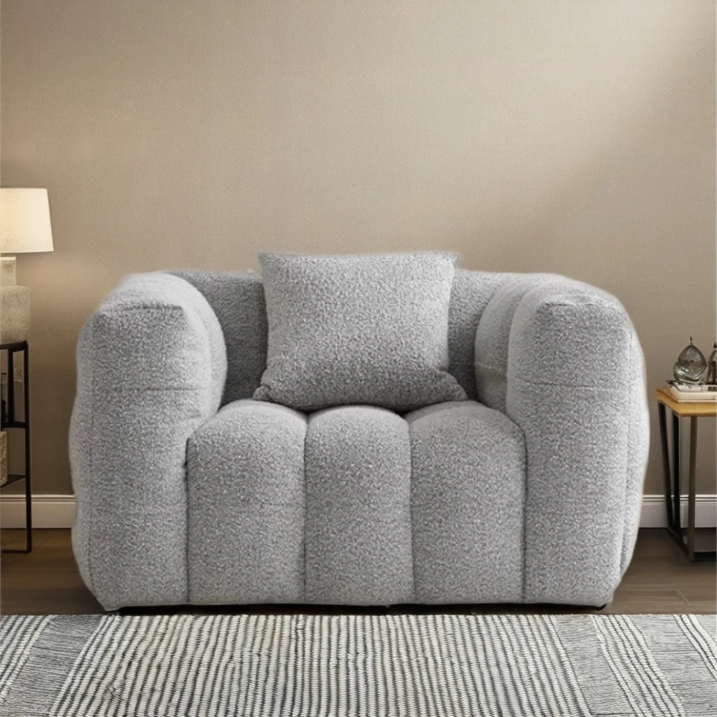 Cotton Candy Internet Famous One-Seater Sofa Modular and Extendable with Wabi-Sabi Design for Kitchen Villa and School