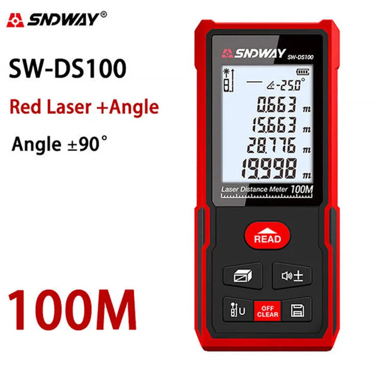SNDWAY Handheld Laser Range Finder SW-DS50 70M 100M 120M  Infrared Electronic Ruler
