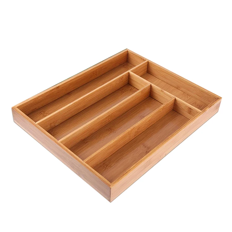 
kitchen wood knife Cutlery utensil bamboo organizer kitchen drawer 