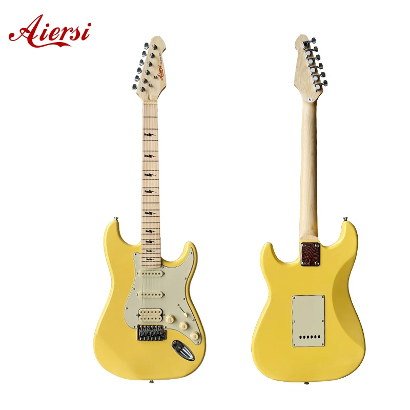 Guitarra Electrica 6 String Cheaper OEM ST Electric Guitar Solid Bass Wood Guitar Electric