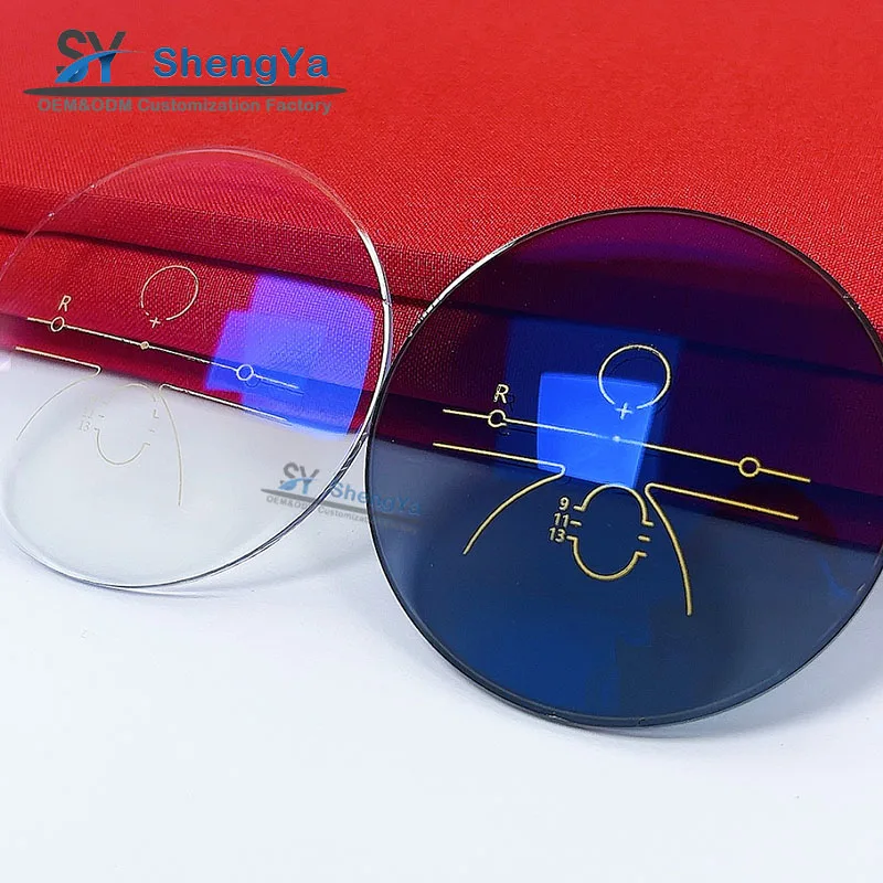 1.56 Hmc Progressive Photochromic Blue Cut UV420  Lentes Opticos Optic Lens Optical Prog Anit Blue Lenses