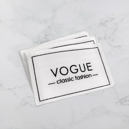 High quality Custom private label women new dress clothing woven label for garment
