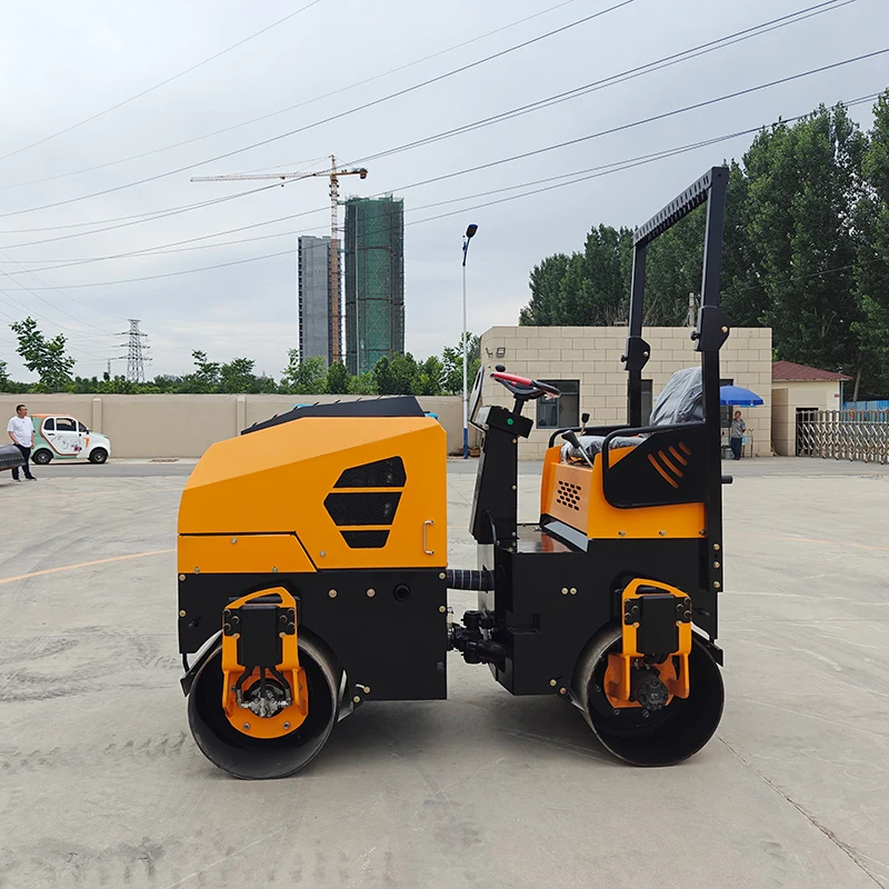 Vibration Road Roller Double Smooth Drum Compactor 1ton 2ton Mini for Sell Electromagnetic Clutch