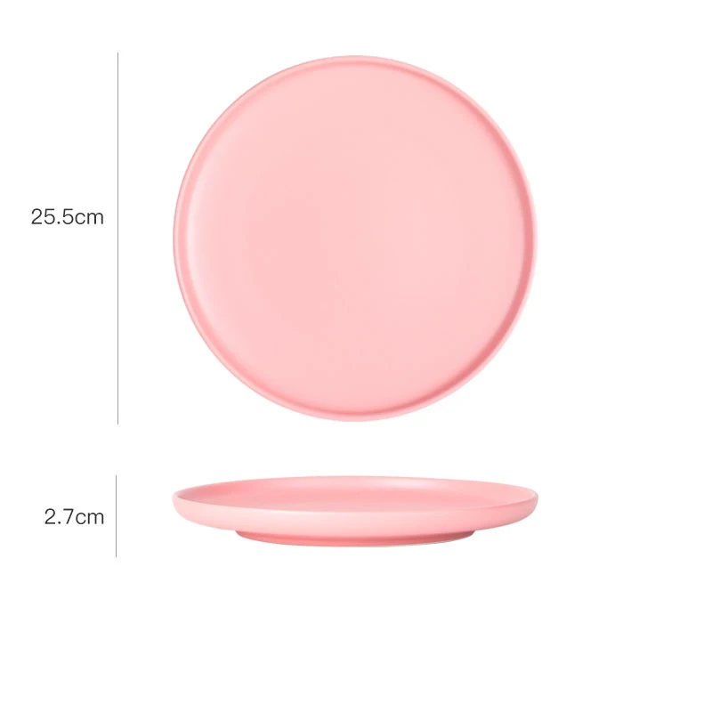 High Density White Antique Plates Oval Porcelain Plate Matte Steak Dish