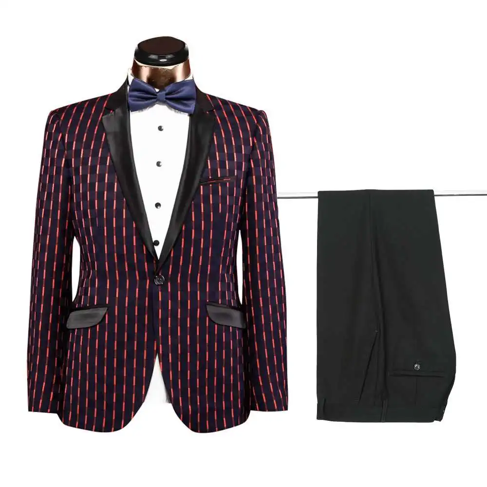 In stock new design tailored Striped turkish mens suits