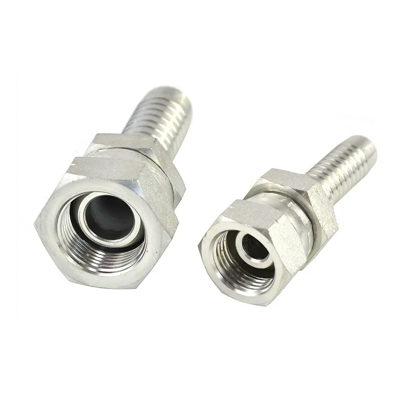 Прямая продажа с завода 90 градусов гнездовой зажим из углеродистой стали двухкомпонентный гидравлический фитинг для