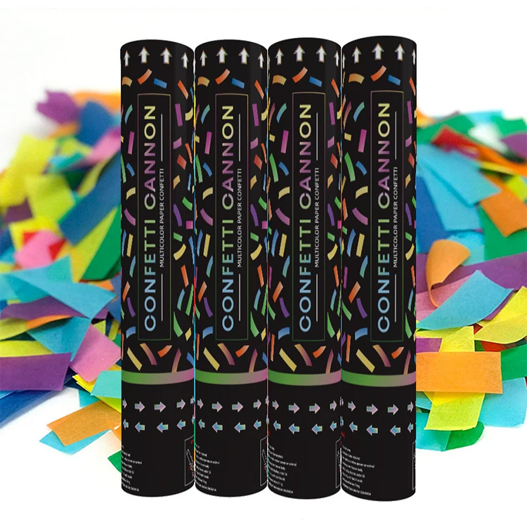 30cm Confetti Poppers 5 - 8 Meters Shooting Range Party Poppers Paper Confetti Cannon For Wedding Holiday Party Decoration