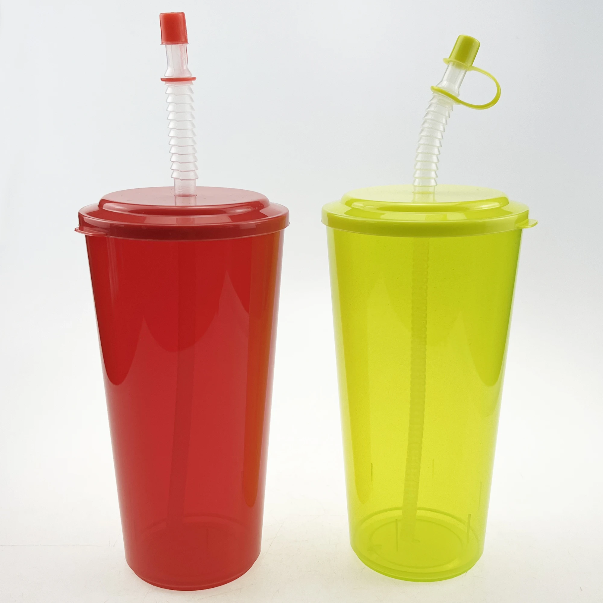 32oz Reusable PP Plastic Tumbler Cup with Custom Logo with Lid and Straw For Drinking